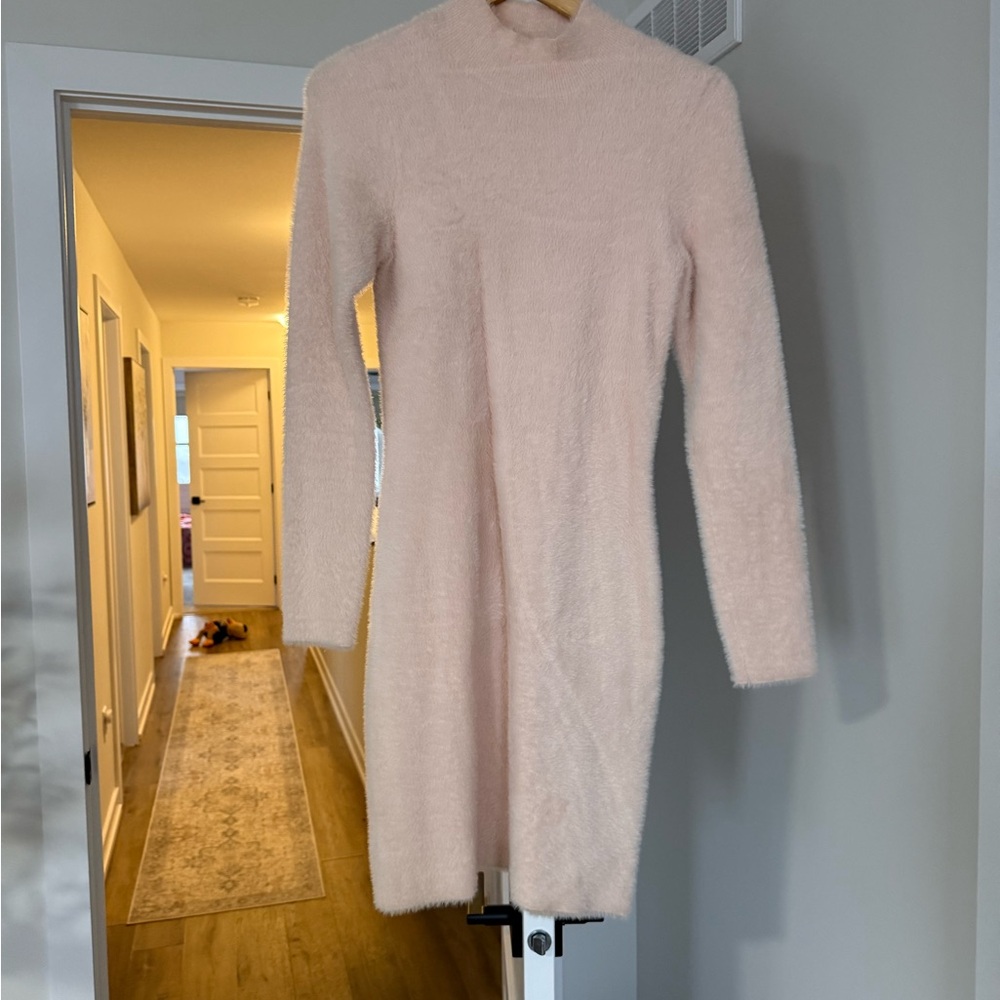 Sunday Best Teddy Mockneck Dress - Size M